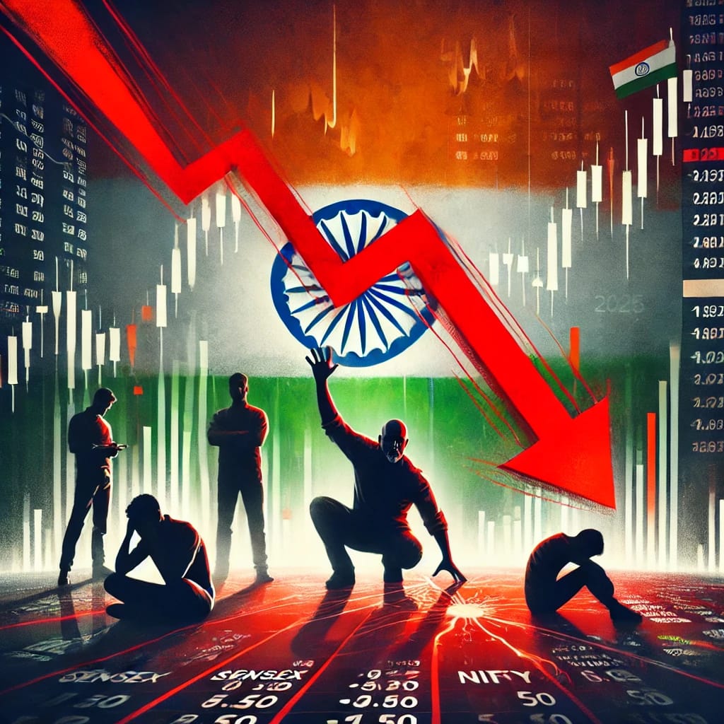 The stock market Crash 2025 in india